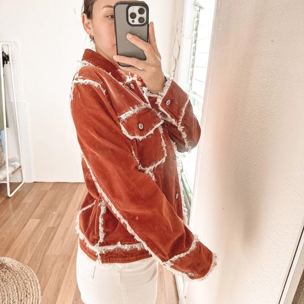 Free People Heartland Workwear Corduroy Jacket Size Small
